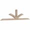 Ekena Millwork Richland Smooth Timber Gable Bracket, Douglas Fir, 96"W x 24"H x 3 1/2"D x 3 1/2"F, 6/12 Pitch GBW096X24X0404RIC00SDF - alternate 2